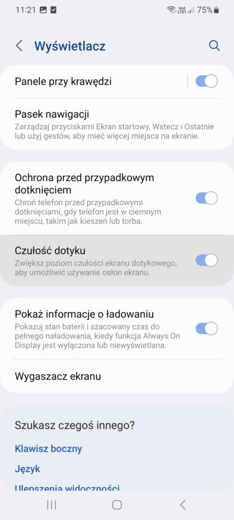 Wydajność telefonu Samsung